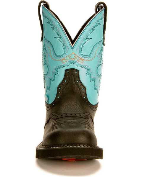 Justin Women's Gypsy Gemma Light Blue Cowgirl Boots - Round Toe, Black, hi-res