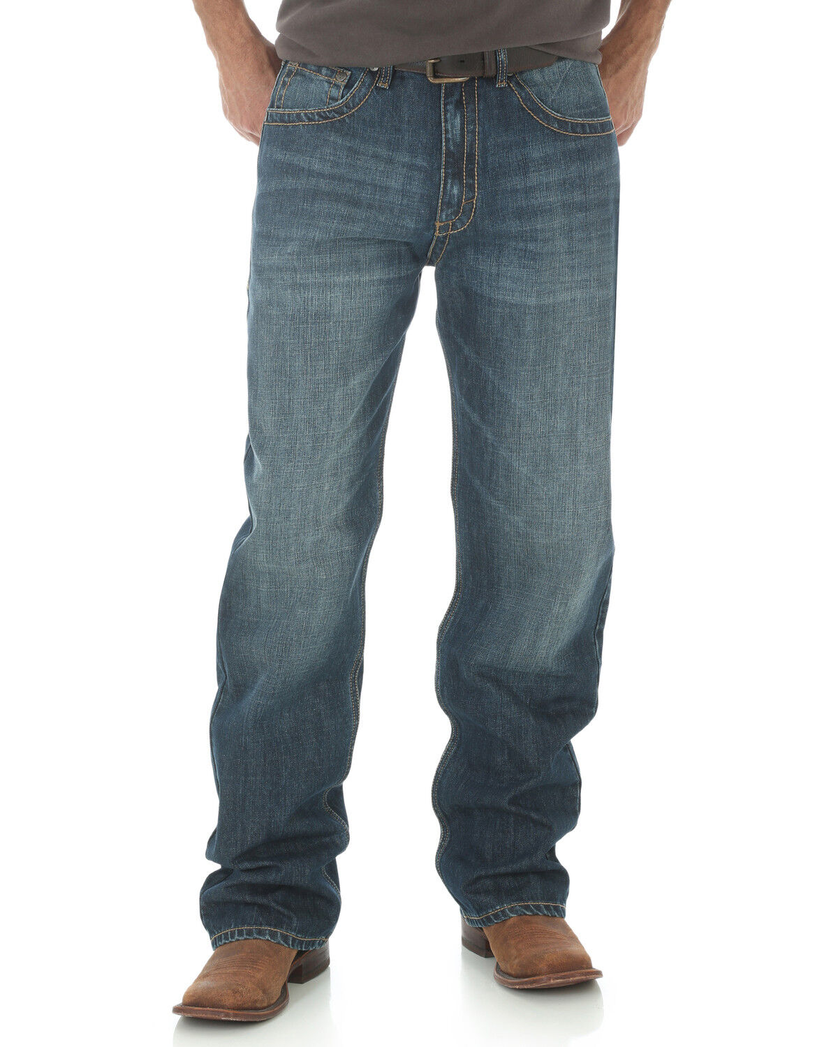 Image #4 - Wrangler 20X Men's No.33 Extreme Relaxed Fit Straight Jeans, Indigo, hi-res