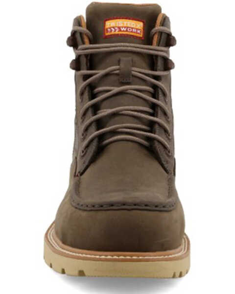 Image #4 - Twisted X Men's Shitake 6" Lace-Up Waterproof Work Boots - Composite Toe, Cream, hi-res