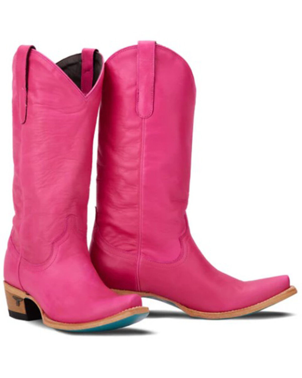 Image #1 - Lane Women's Emma Jane Tall Western Boots - Snip Toe, Hot Pink, hi-res