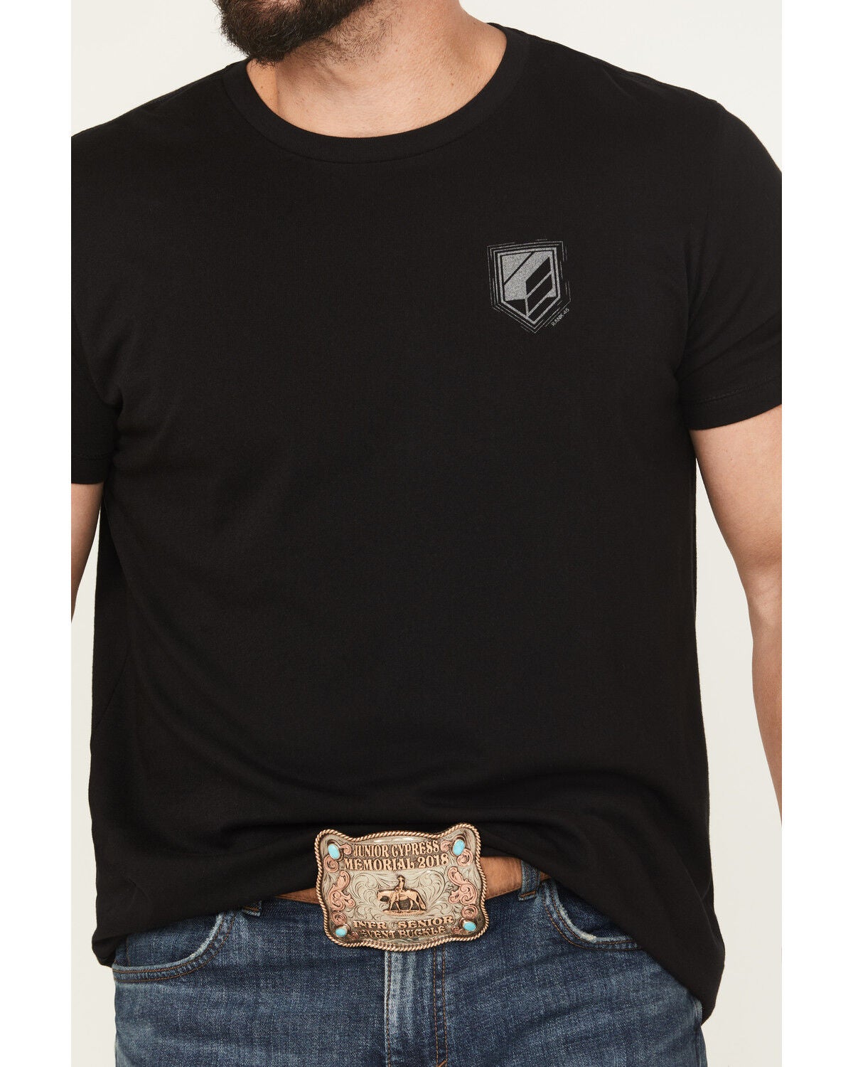 Image #4 - RANK 45&reg; Men's Bull Scape Short Sleeve Graphic T-Shirt, Black, hi-res
