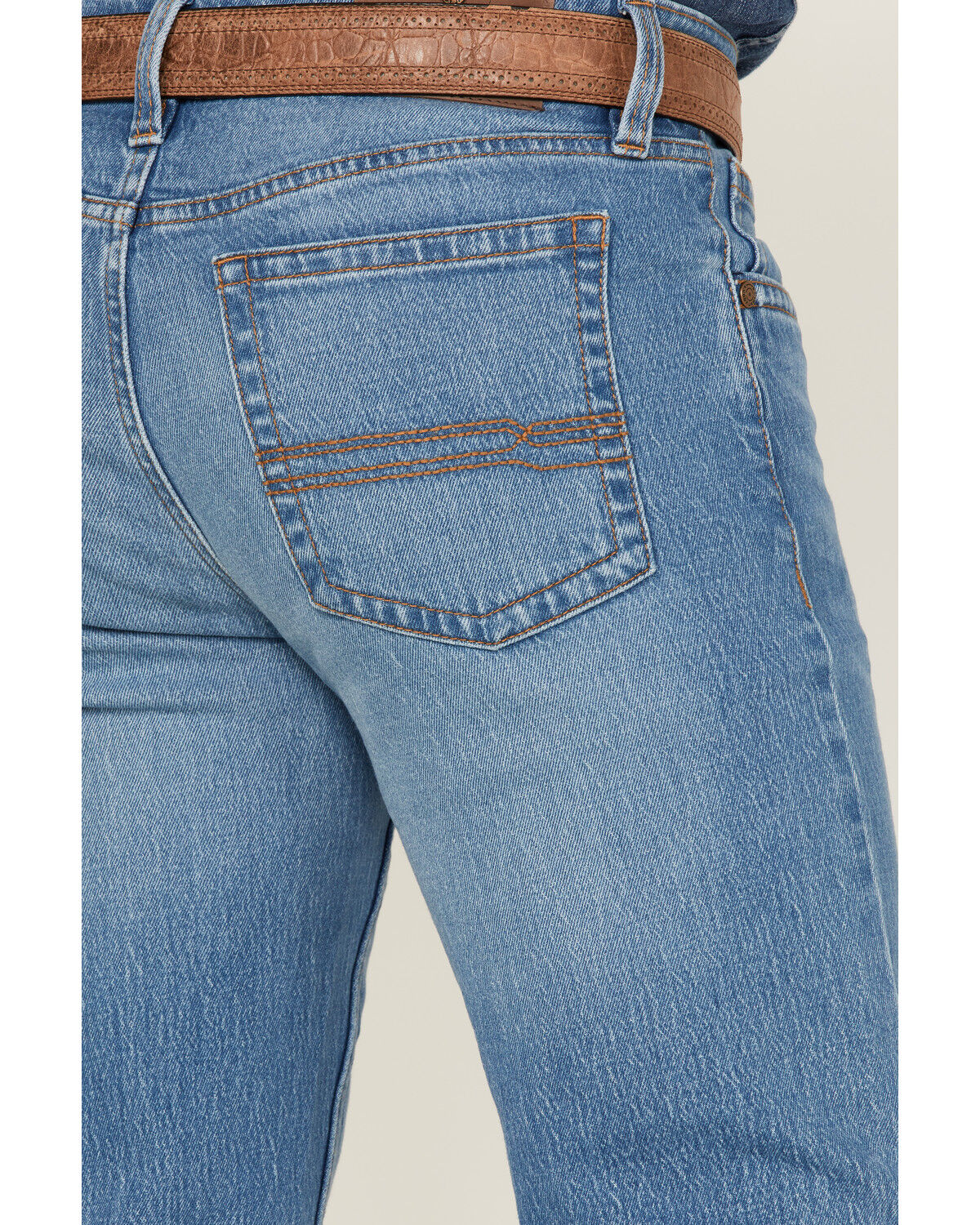 Image #4 - Cody James Men's Yeehaw Light Wash Stackable Straight Jeans, Light Wash, hi-res