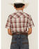 Image #4 - Roper Boys' Plaid Print Short Sleeve Pearl Snap Western Shirt, , hi-res