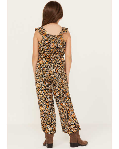 Image #4 - Hayden Girls' Floral Print Sleeveless Jumpsuit, Multi, hi-res
