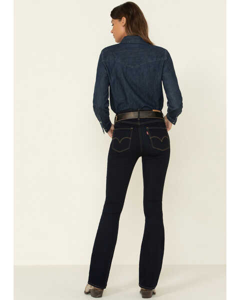 Levi's Women's Dark Horse High Rise 725 Bootcut Jeans  , Blue, hi-res