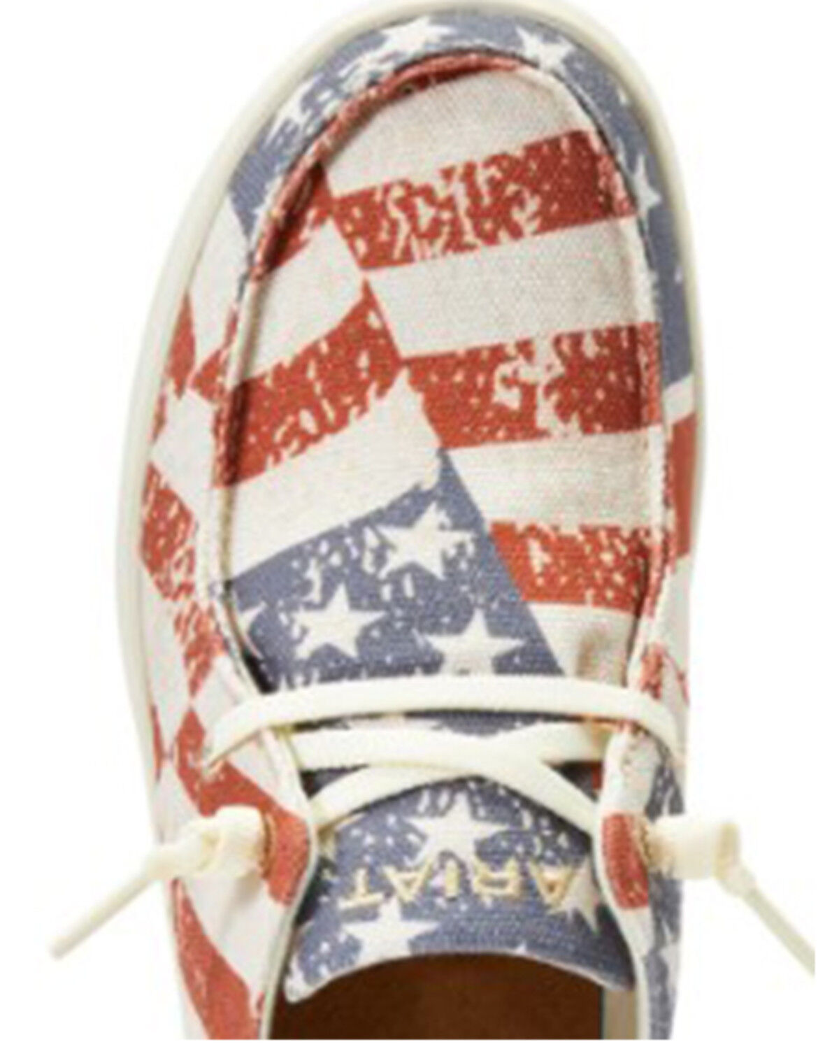 Image #4 - Ariat Women's Distressed Flag Print Hilo Flx Foam Slip-On Casual Shoe, Multi, hi-res