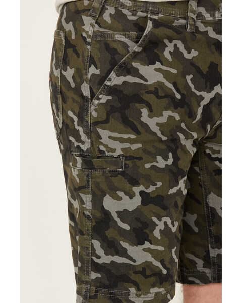 Image #2 - Hawx Men's Chip Camo Print Flat Front Work Shorts , Camouflage, hi-res