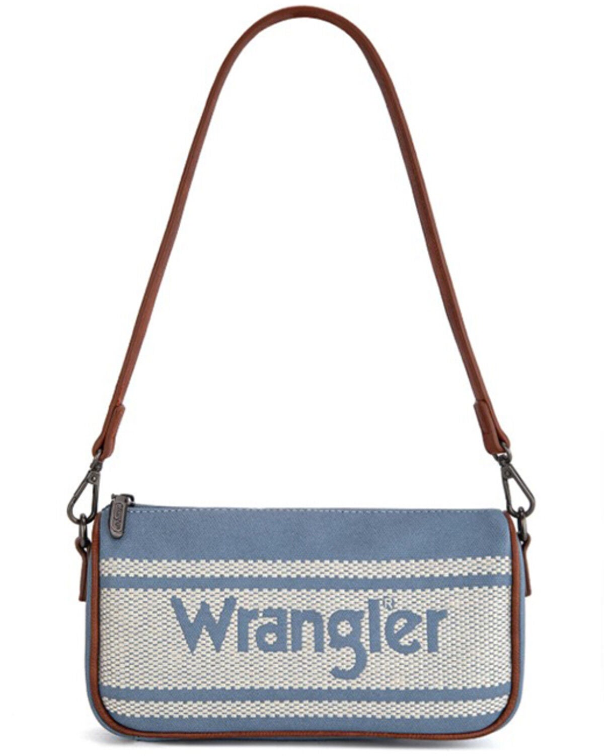 Wrangler Women's Logo Hobo Shoulder Bag, Blue, hi-res