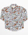 Image #1 - Shyanne Toddler Girls' Ditsy Floral Print Long Sleeve Western Pearl Snap Shirt, Ivory, hi-res
