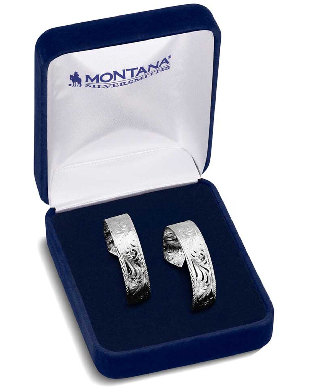 Image #3 - Montana Silversmiths Women's Out West Hoop Earrings, Silver, hi-res