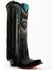 Image #1 - Corral Women's Embroidered and Crystal Eagle Fringe Western Boots - Snip Toe , Black, hi-res