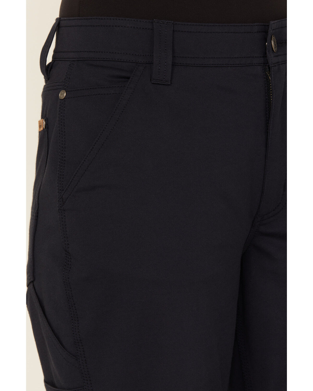 Image #2 - Lucky Brand Workwear Women's Canvas Carpenter Work Pants, Navy, hi-res
