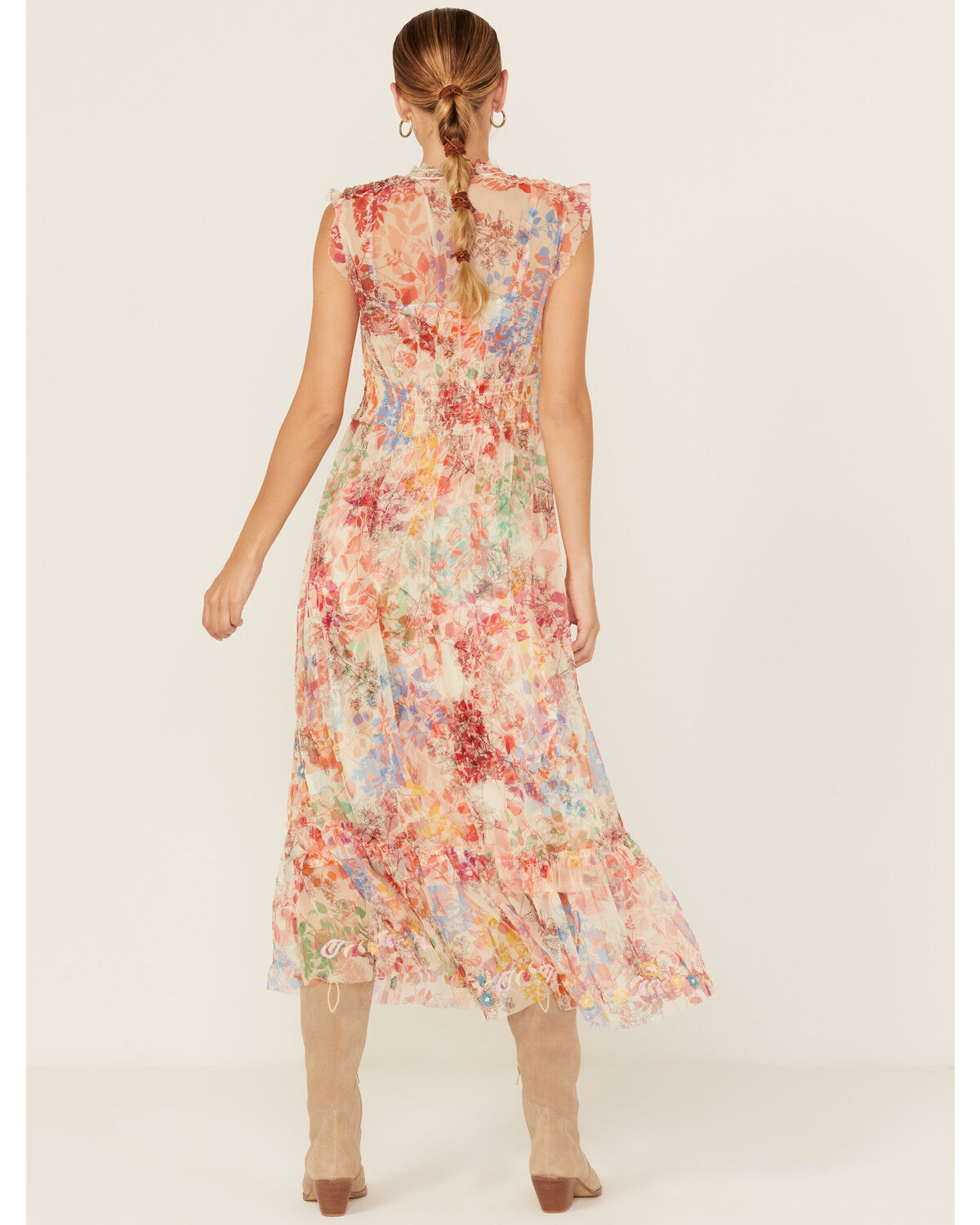 Image #4 - Johnny Was Women's Mazzy Tie Midi Dress, , hi-res