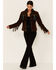 Scully Fringe & Beaded Boar Suede Leather Jacket, Chocolate, hi-res