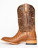 Cody James Men's Burnished Caiman Exotic Boots - Broad Square Toe, Brown, hi-res