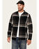 Image #1 - Brothers and Sons Men's Barrell Burley Plaid Print Long Sleeve Button-Down Flannel Shirt, Black, hi-res