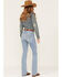 Ariat Women's R.E.A.L. Light Wash High Rise Felicity Stretch Bootcut Jeans, Blue, hi-res