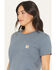 Image #3 - Carhartt Women's Dearborn Rosie Loose Fit Short Sleeve Work Tee, Steel Blue, hi-res