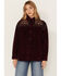 Image #1 - Cleo + Wolf Women's Embroidered Velvet Shacket, Grape, hi-res