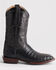 Image #2 - Lucchese Men's Exotic Caiman Skin Western Boots - Broad Square Toe, Navy, hi-res