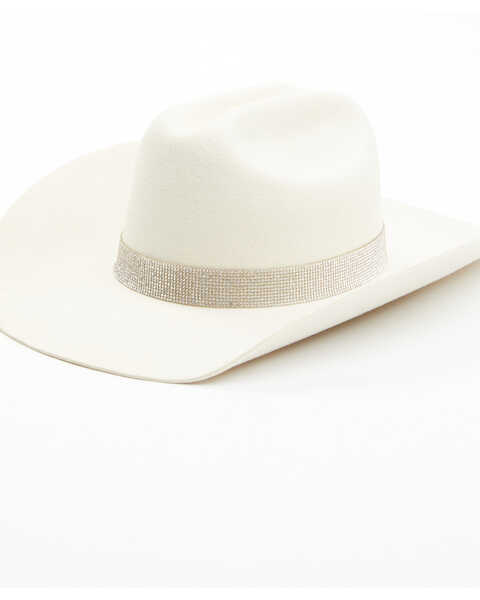 Image #1 - Idyllwind Women's Saddlebrooke Western Wool Felt Hat, Cream, hi-res