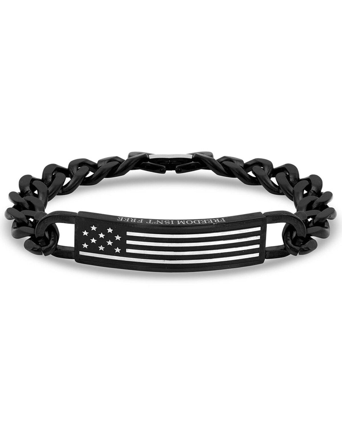 Image #1 - Montana Silversmiths Women's Kristy Titus Let Freedom Ring ID Bracelet, Silver, hi-res