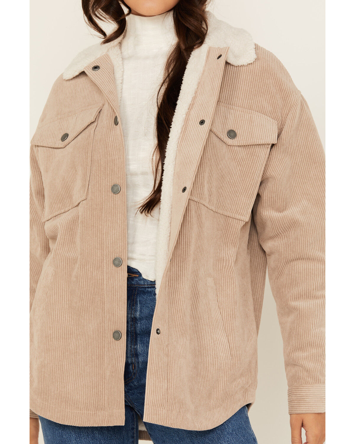 Image #3 - Ashley Women's Corduroy Sherpa Jacket, , hi-res