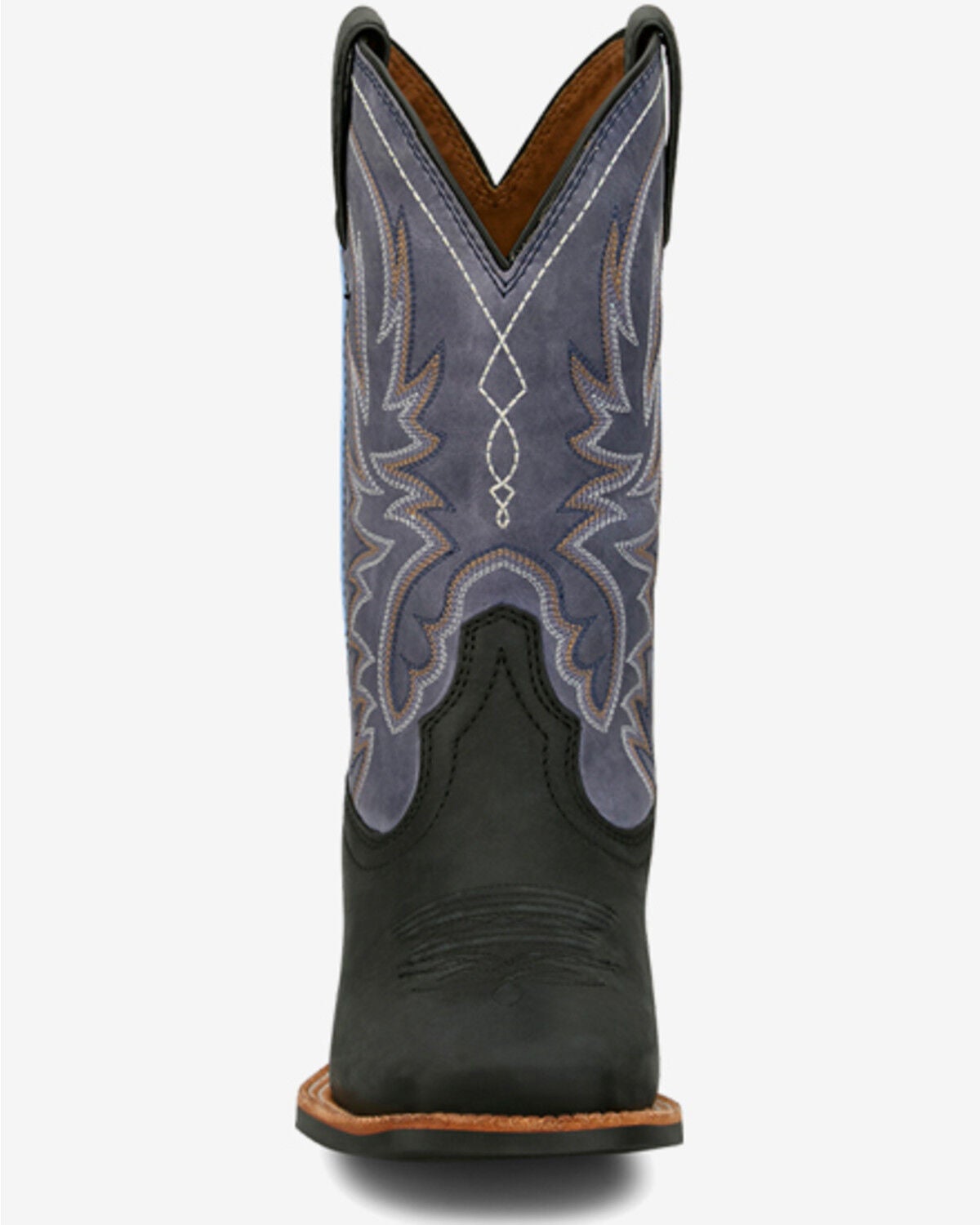 Image #4 - Justin Women's Outlaw Ryley Performance Western Boots - Broad Square Toe, Black/purple, hi-res