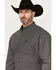 Image #2 - George Strait by Wrangler Geo Print Long Sleeve Button-Down Stretch Western Shirt, Black, hi-res