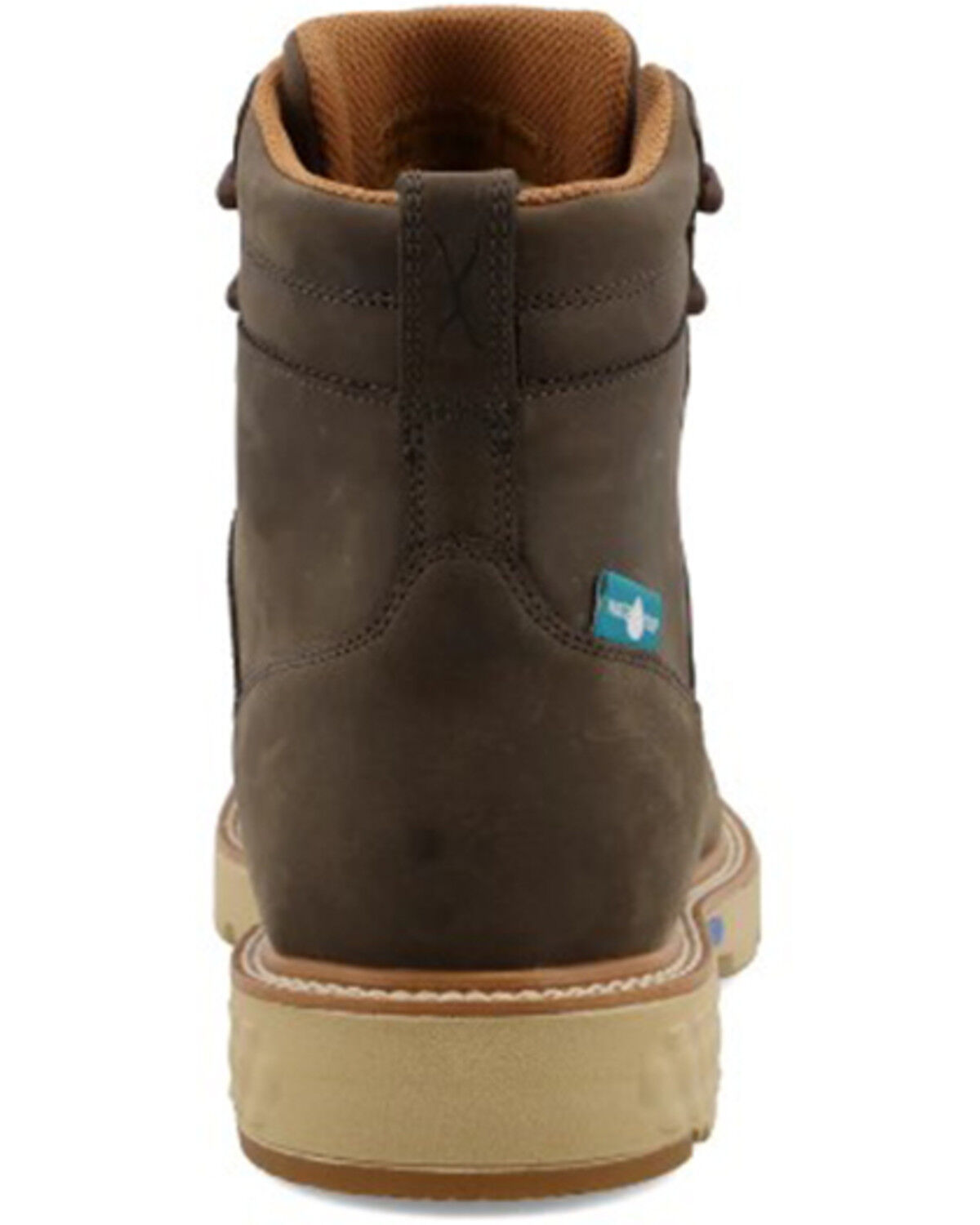 Image #5 - Twisted X Men's Shitake 6" Lace-Up Waterproof Work Boots - Composite Toe, Cream, hi-res