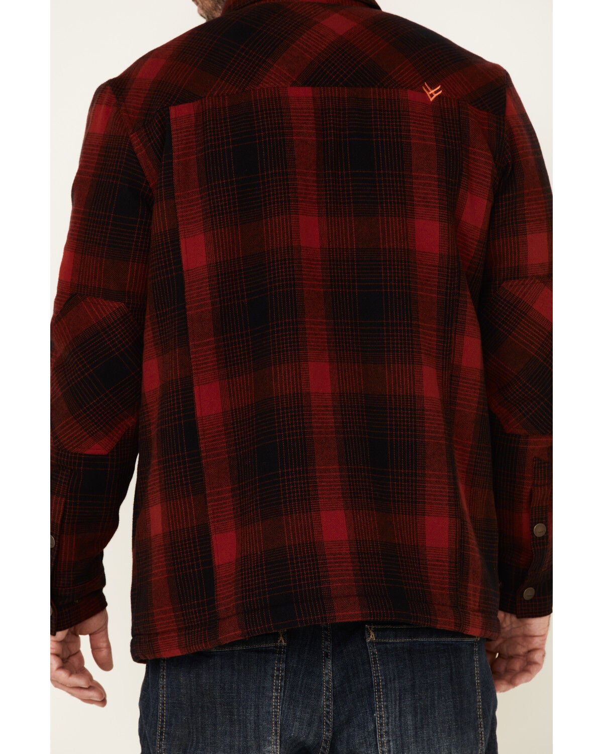 mens flannel sherpa jacket