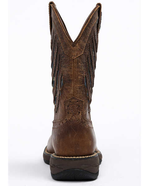 Image #5 - Cody James Men's Scratch American Flag Lite Performance Western Boots - Square Toe, Brown, hi-res