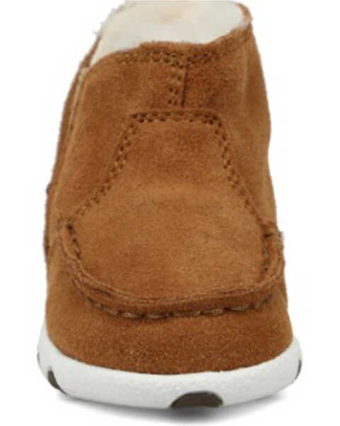 Image #4 - Twisted X Infant & Toddler Kids Shearling Lined Cukka Driving Moc , Brown, hi-res