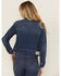 Image #4 - Idyllwind Women's Ellwood Patch Denim Trucker Jacket, Dark Wash, hi-res