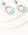 Image #1 - Cowgirl Confetti Women's Beaded Party Mode Earrings, Silver, hi-res