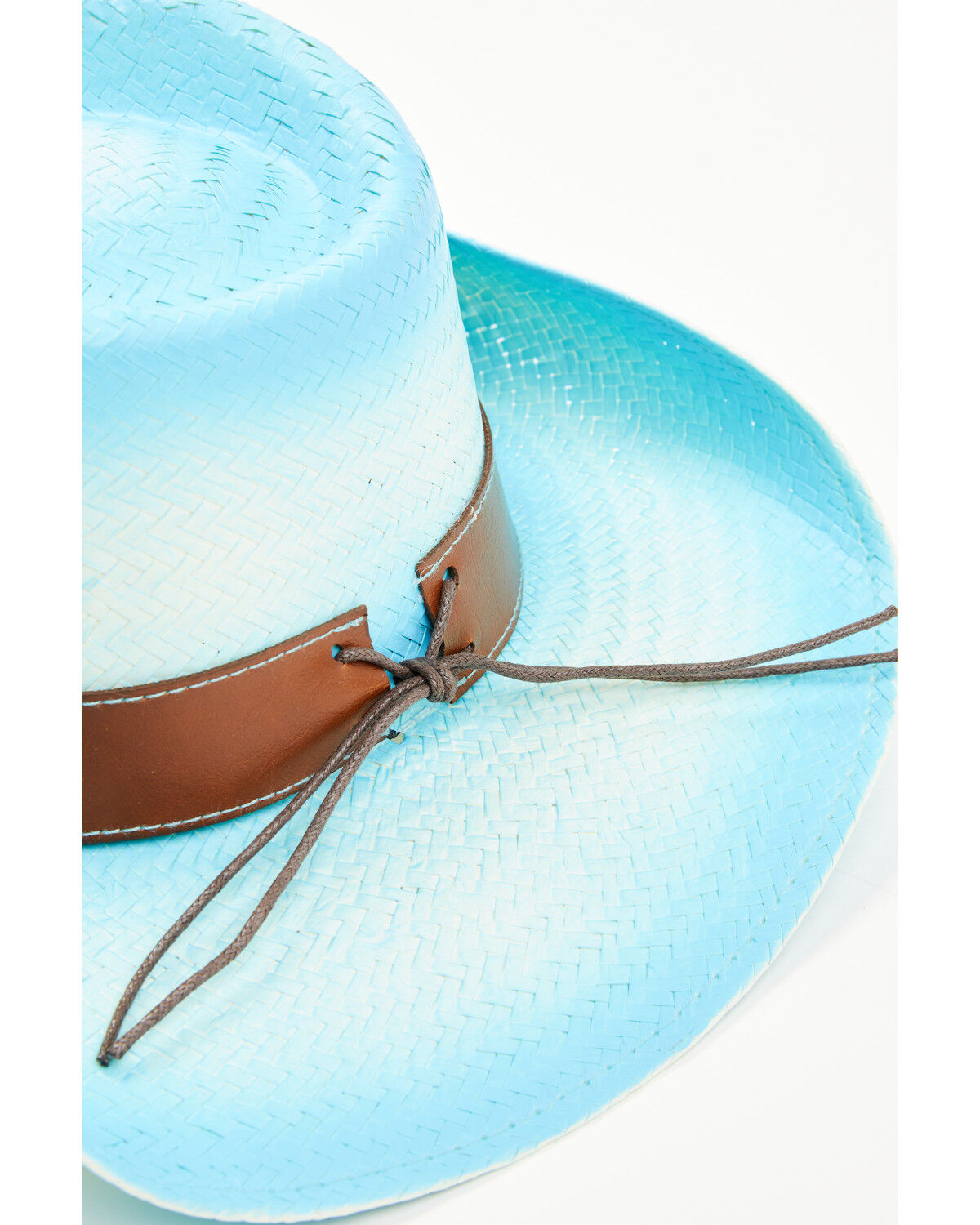 Image #4 - Shyanne Women's Better In Blue Straw Cowboy Hat, Light Blue, hi-res
