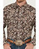Image #2 - Cowboy Hardware Men's Mixed Paisley Print Long Sleeve Snap Western Shirt, Brown, hi-res