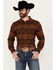 Image #1 - Pendleton Men's Marshall Printed Long Sleeve Button-Down Shirt, Rust Copper, hi-res