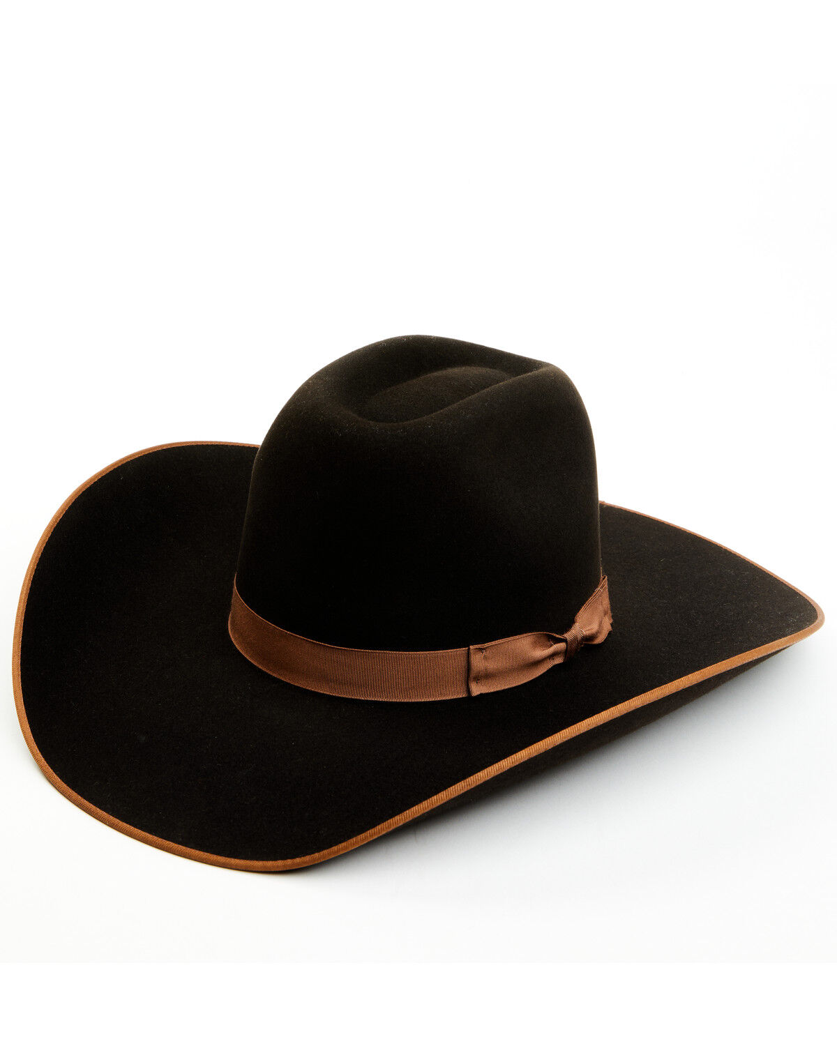 Image #1 - Serratelli 6X Felt Cowboy Hat, Brown, hi-res