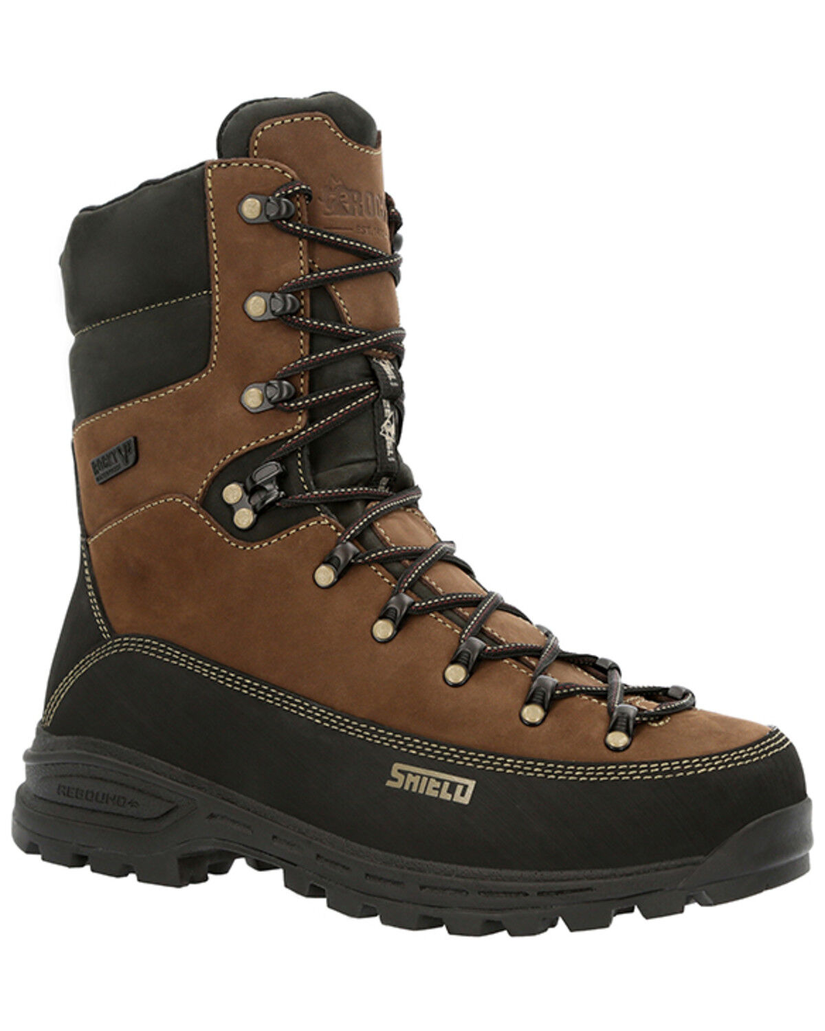 Image #1 - Rocky Men's Stalker Pro Waterproof Hunting Boots - Soft Toe, Brown, hi-res