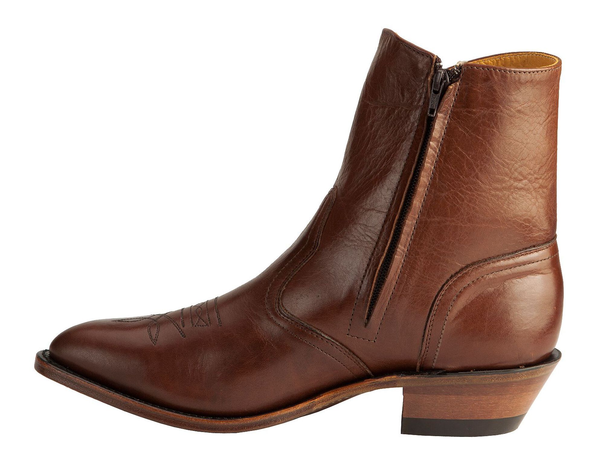 Mens side zipper cowboy boots shop