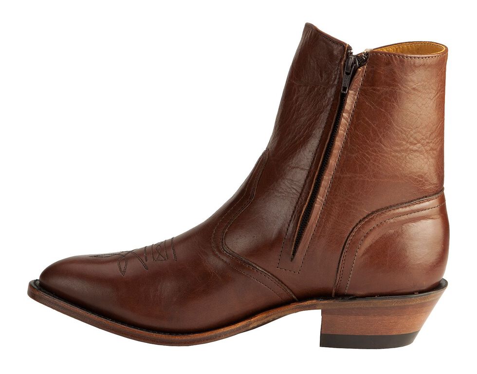 Boulet Western Dress Side Zip Boots Medium Toe Sheplers