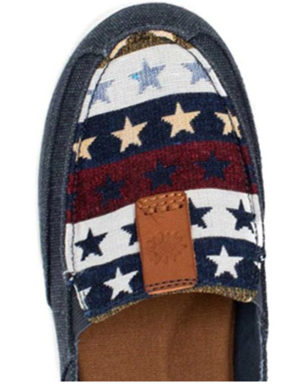 Image #2 - Yellow Box Women's Olevia Stars'n Stripes Print Slip-On Shoe - Moc Toe, Blue, hi-res