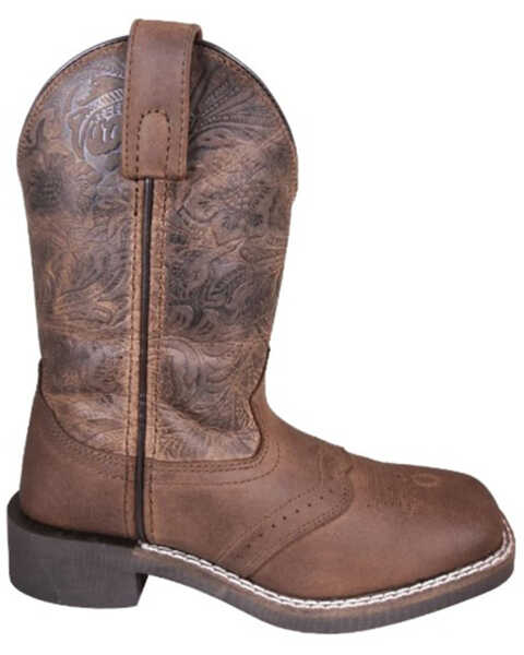 Image #1 - Smoky Mountain Boys' Brandy Western Boots - Broad Square Toe, Brown, hi-res