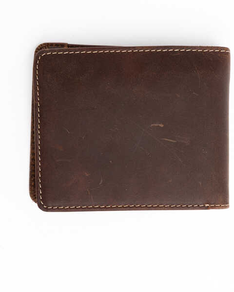 Image #2 - Cody James Men's Stitched Bi-Fold Leather Wallet , Brown, hi-res