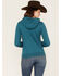 RANK 45® Women's Logo Fleece Hoodie, Aqua, hi-res