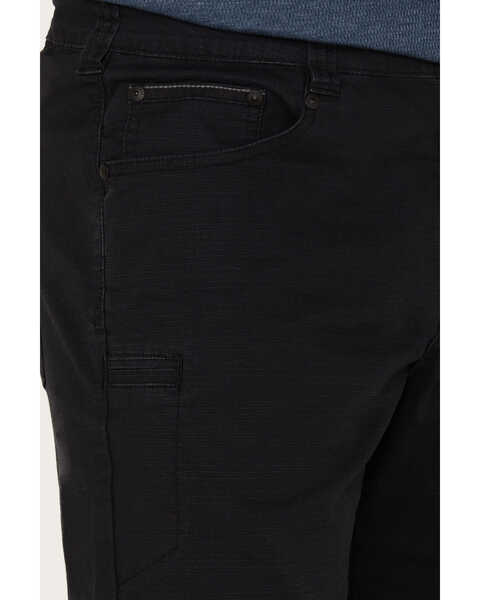 Image #2 - Brothers and Sons Men's Ripstop Stretch Slim Straight Pants , Black, hi-res