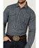Image #3 - Cody James Men's Grande Floral Print Long Sleeve Pearl Snap Western Shirt, Navy, hi-res