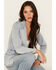 Image #1 - Boom Boom Jeans Women's Light Wash Denim Blazer, Light Wash, hi-res