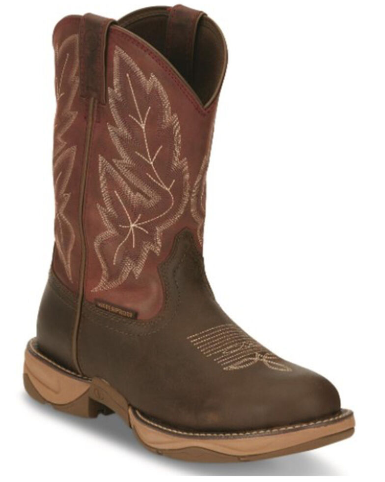 Tony Lama Men's Mankato Waterproof Western Boots - Round Toe, Brown, hi-res